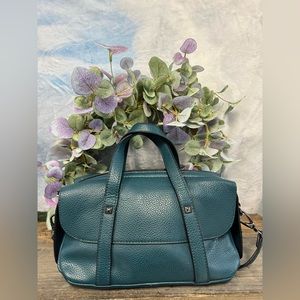 Eva Mendes Pebbled Green Crossbody/Shoulder/Tote Green Bag